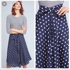 Polka Dot Midi Skirt
